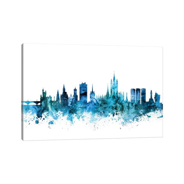 Edmonton, Canada Skyline by Michael Tompsett - Wrapped Canvas Art Prints Latitude Run Size: 101.6cm H x 152.4cm W x 3.81cm D on Productcaster.