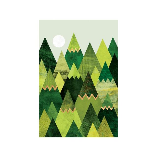 Forest Mountains by Elisabeth Fredriksson - Wrapped Canvas Print East Urban Home Size: 101.6cm H x 66.04cm W x 1.91cm D on Productcaster.