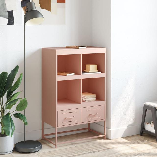 Highboard Rozetta 68 cm 17 Stories Farbe: Altrosa/Rosa on Productcaster.