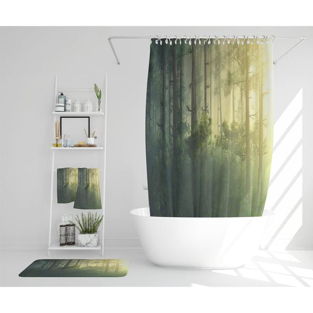 Naviah Polyester Shower Curtain Set (Set of 3) East Urban Home on Productcaster.