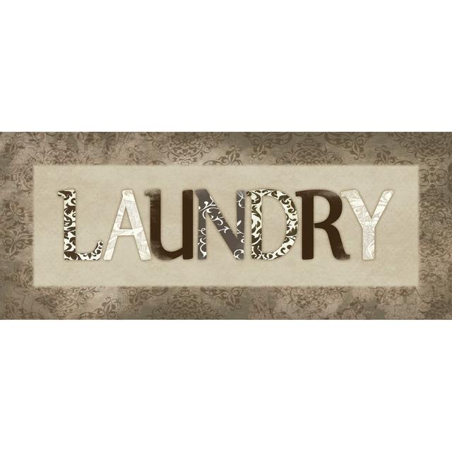 Greige Laundry - Wrapped Canvas Textual Art Print August Grove Size: 20cm H x 30cm W x 3.8cm D on Productcaster.