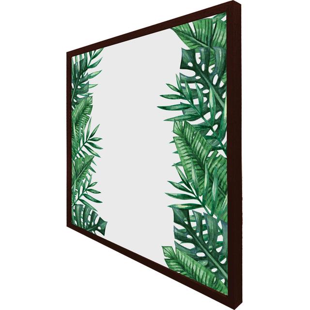 Chacko Half Botanical Border - Single Picture Frame Print 17 Stories Format: Brown Framed, Size: 76cm H x 76cm W x 4cm D on Productcaster.