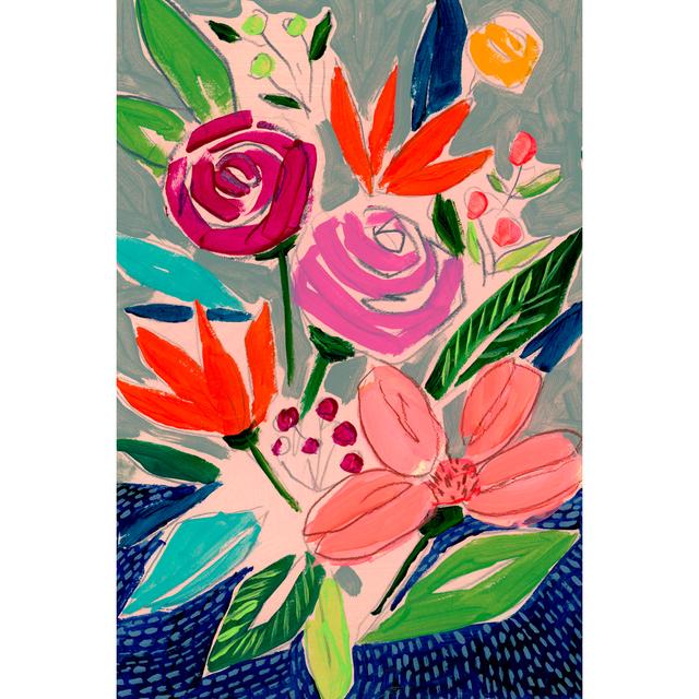 Naive Neon Bouquet II by Jennifer Paxton Parker - Wrapped Canvas Art Print Rosalind Wheeler Size: 30cm H x 20cm W on Productcaster.