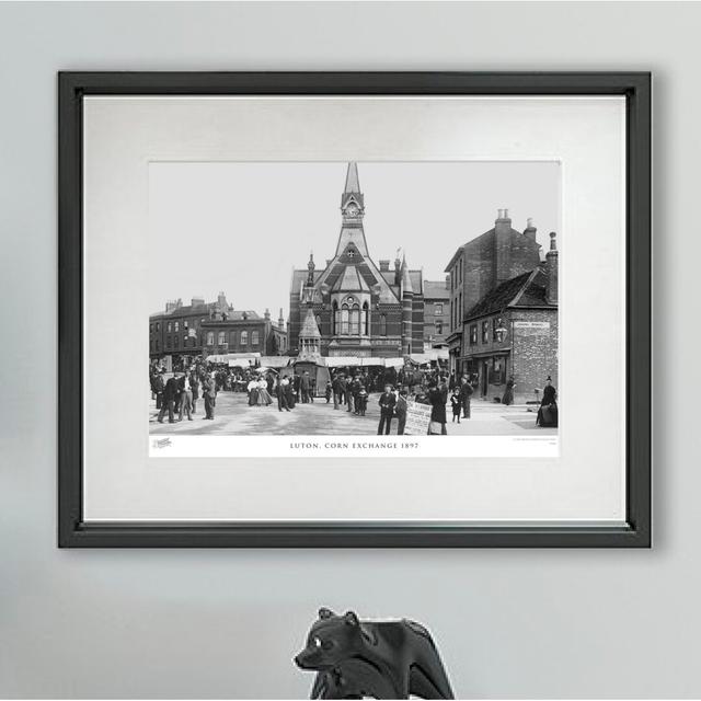 'Luton, Corn Exchange 1897' - Picture Frame Photograph Print on Paper The Francis Frith Collection Size: 28cm H X 36cm W x 2cm D on Productcaster.