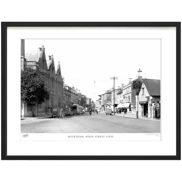 'Melksham, High Street C1955' - Picture Frame Photograph Print on Paper The Francis Frith Collection Size: 60cm H x 80cm W x 2.3cm D on Productcaster.