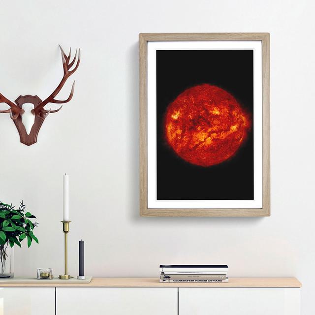 Giant Filament on the Sun - Picture Frame Painting Print East Urban Home Frame Option: Oak Framed, Size: 33cm H x 24cm W x 2cm D on Productcaster.