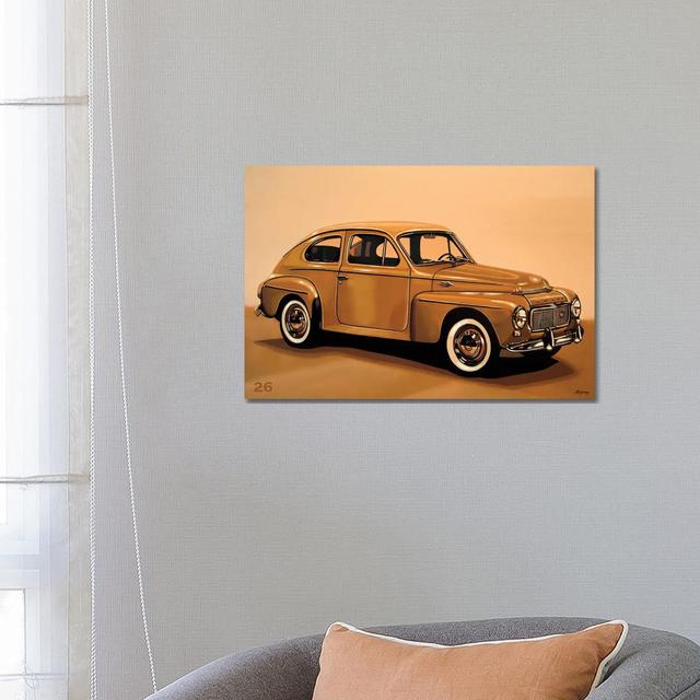 Volvo PV 544 1958 by Paul Meijering - Wrapped Canvas Art Prints Borough Wharf Size: 45.72cm H x 66.04cm W x 1.905cm D on Productcaster.