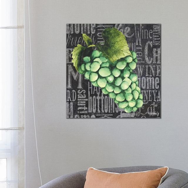 Wine Grapes Ii by Mary Beth Baker - Wrapped Canvas Gallery-Wrapped Canvas Giclée Brambly Cottage Size: 66.04cm H x 66.04cm W x 3.81cm D on Productcaster.