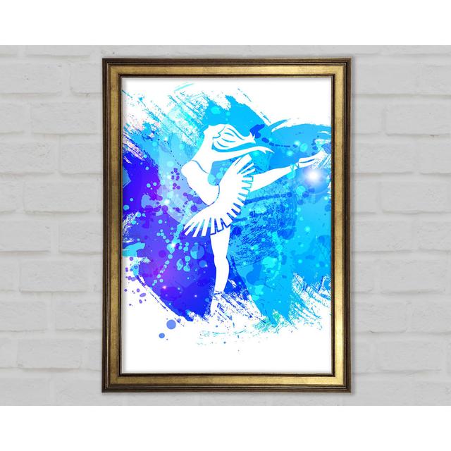 Blue Ballerina 9 - Single Picture Frame Art Prints Marlow Home Co. Size: 42cm H x 29.7cm W x 1.5cm D on Productcaster.