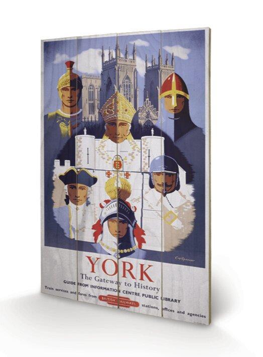 Yorkshire Vintage Advertisement on Wood East Urban Home Size: 40cm H x 59cm W x 1.2cm D on Productcaster.