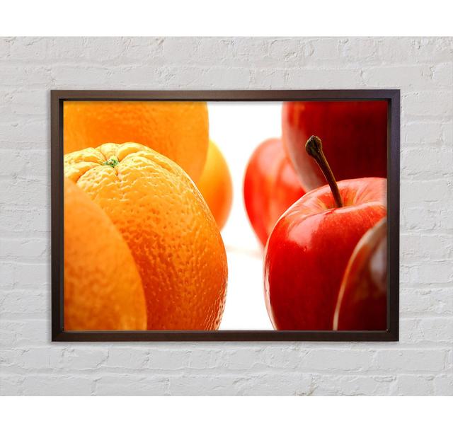 Oranges And Apples - Single Picture Frame Art Prints on Canvas Bright Star Size: 100cm H x 141.4cm W x 3.3cm D on Productcaster.