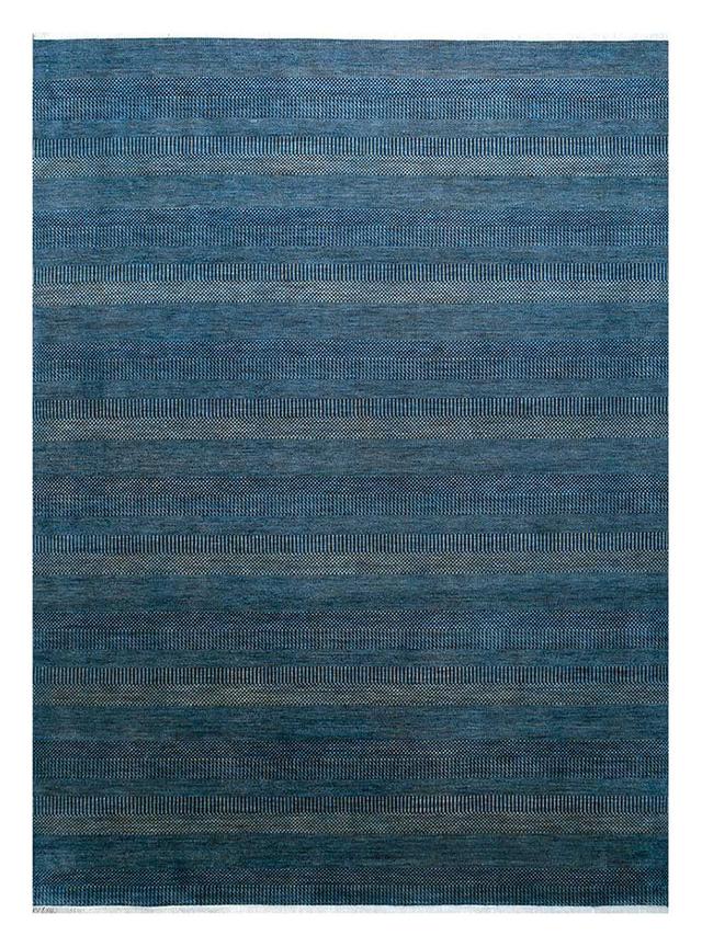 Hilger Abstract Hand Crafted Hand Hooked Area Rug Set Gracie Oaks Rug Size: Rectangular 270 x 360 m, Colour: Navy blue on Productcaster.