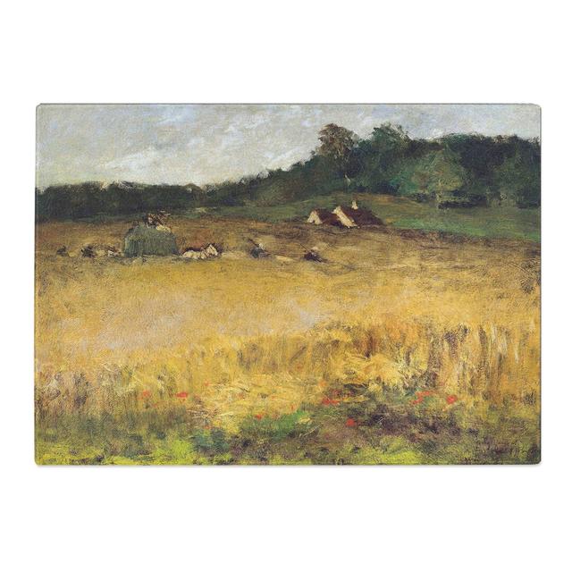 Wheat Field by William Merritt Chase Chopping Board East Urban Home Size: 0.4cm H x 28.5cm W x 39cm L on Productcaster.