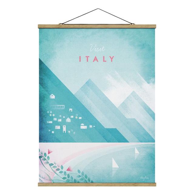 Grafikdruck Travel Poster - Italy Union Rustic Größe: 46,5 cm H x 35 cm B x 0,3 cm T on Productcaster.