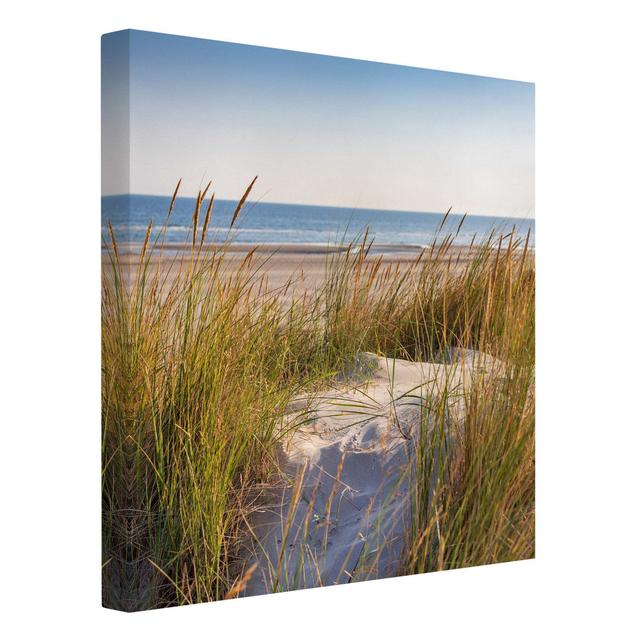 Leinwandbild - Stranddüne Am Meer Haus am Meer Primäres Material: 260g/m² Canvas, Größe: 30cm H x 30cm B on Productcaster.