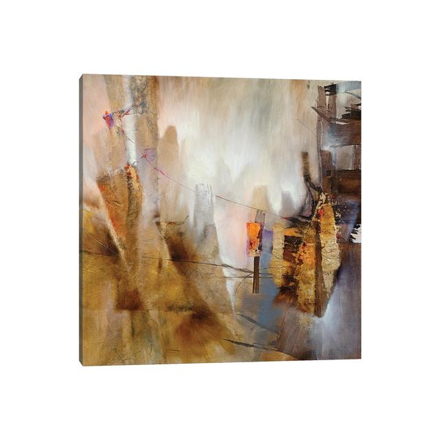 Detached by Annette Schmucker - Wrapped Canvas Painting Metro Lane Size: 93.98cm H x 93.98cm W x 3.81cm D on Productcaster.