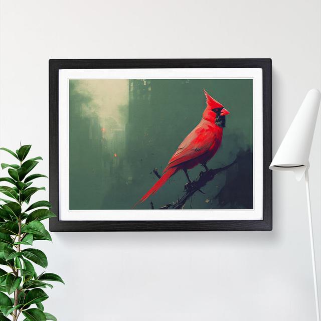 Cardinal Bird Vol.3 - Picture Frame Graphic Art The Seasonal Aisle Size: 46cm H x 64cm W x 2cm D, Frame Colour: Black Framed on Productcaster.