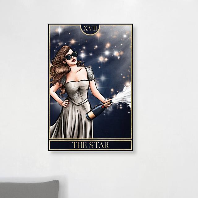 'The Star Mystic' Graphic Art Print on Wrapped Canvas Oliver Gal Size: 114cm H x 76cm W on Productcaster.