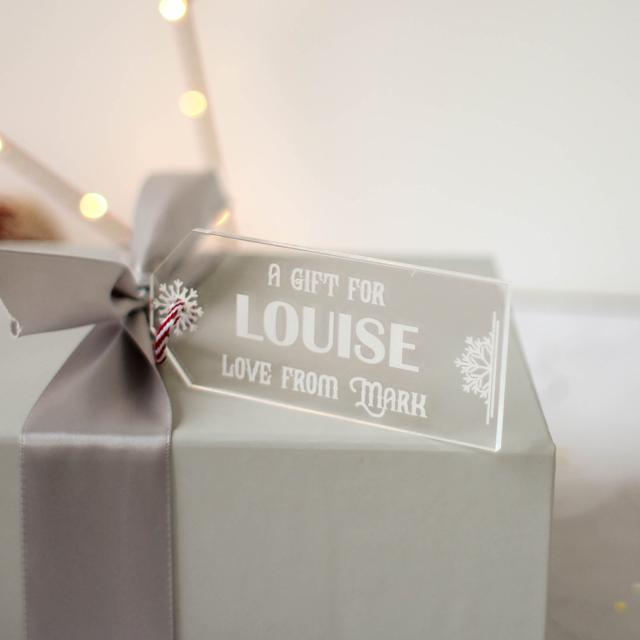 Huffman Personalised Snowflake Gift Tag The Seasonal Aisle Customize: Yes on Productcaster.