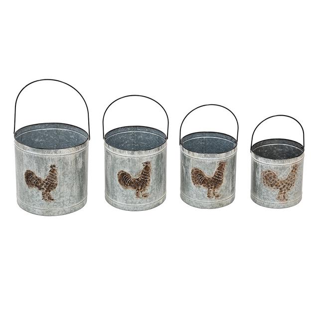 Woodside Metal Plant Pot Brambly Cottage on Productcaster.