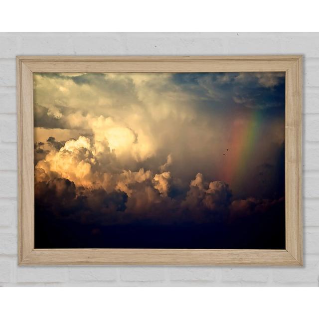 Storm Clouds And Rainbow - Single Picture Frame Art Prints Brayden Studio Size: 21cm H x 29.7cm W x 1.5cm D on Productcaster.