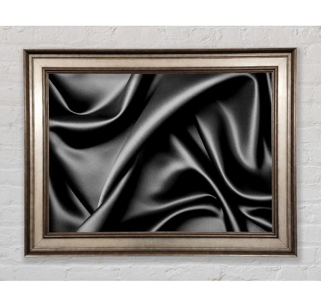 Silk Black Framed Print Brayden Studio Size: 21cm H x 29.7cm W x 8cm D, Format: Antique Silver Framed Paper on Productcaster.