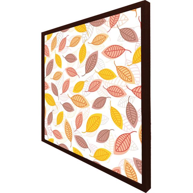 Duboistown Small Autumn Leaves - Single Picture Frame Art Prints ClassicLiving Size: 31cm H x 31cm W x 4cm D, Frame Colour: Brown Framed on Productcaster.