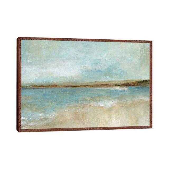 Solitary Beach by Carol Robinson - Art Prints on Canvas House of Hampton Size: 101.6cm H x 152.4cm W x 3.81cm D, Format: Classic Brown Wood Framed Can on Productcaster.