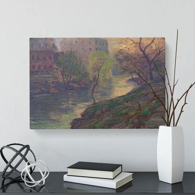 San Antonio River by Julian Onderdonk - Wrapped Canvas Painting East Urban Home Size: 35cm H x 50cm W x 3cm D on Productcaster.