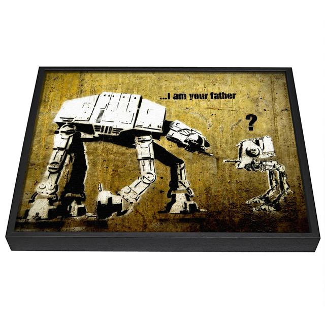 I Am Your Father - Single Picture Frame Art Prints Happy Larry Size: 50.8cm H x 81.3cm W x 10cm D, Format: Black Framed Canvas on Productcaster.