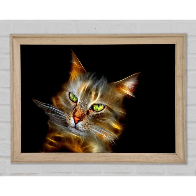 Purrfect - Print Ebern Designs Size: 84.1cm H x 118.9cm W x 1.5cm D on Productcaster.