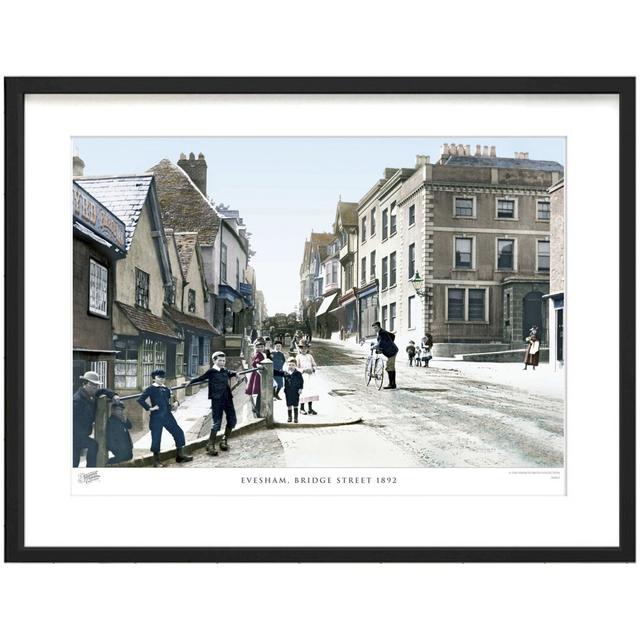 Evesham, Bridge Street 1892 by Francis Frith - Single Picture Frame Print The Francis Frith Collection Size: 28cm H x 36cm W x 2.3cm D on Productcaster.