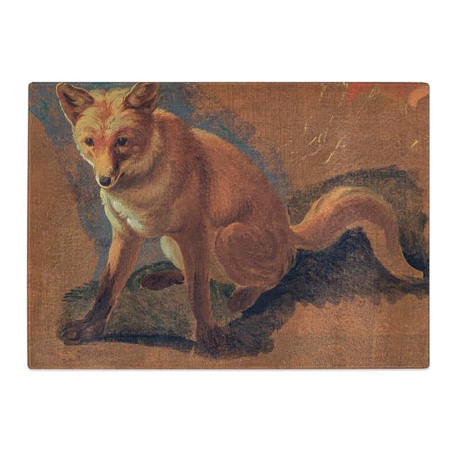 Study of a Fox by Jacques-Laurent Agasse Chopping Board East Urban Home Size: 28.5cm W x 39cm L on Productcaster.