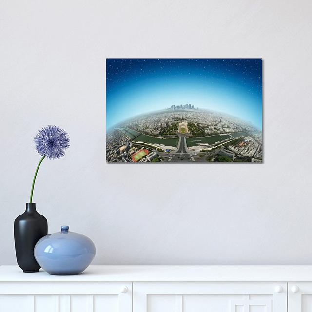 Planet Paris by Ben Heine - Wrapped Canvas Print Ebern Designs Size: 30.48cm H x 45.72cm W x 1.91cm D on Productcaster.