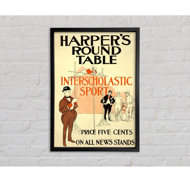 Harpers Round Table Framed Print Bright Star Size: 59.1cm H x 84.1cm W on Productcaster.