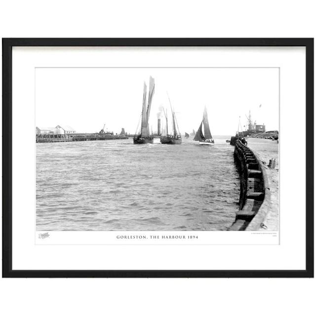 Gorleston, The Harbour 1894 by Francis Frith - Single Picture Frame Print The Francis Frith Collection Size: 45cm H x 60cm W x 2.3cm D on Productcaster.