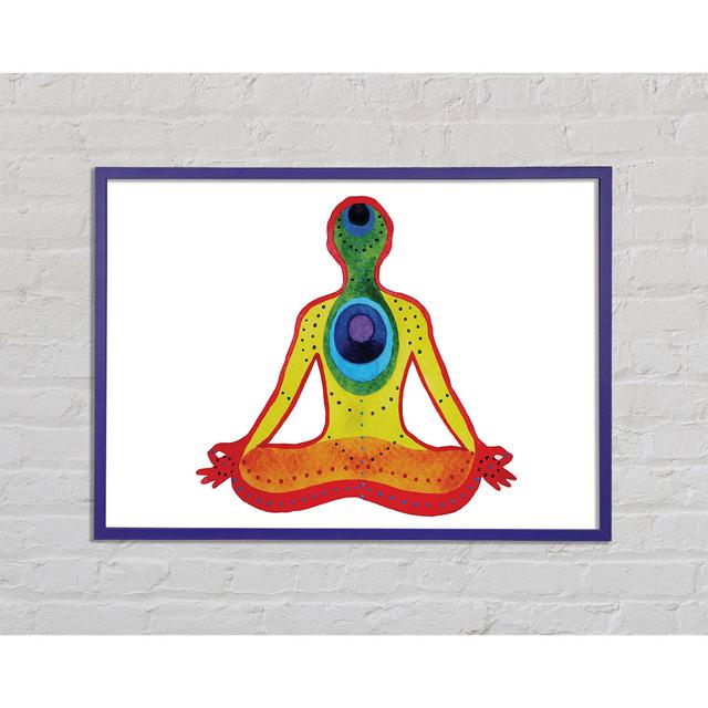 Chakra Meditation Colours 5 - Single Picture Frame Art Prints Bright Star Size: 59.7cm H x 84.1cm W x 2cm D on Productcaster.