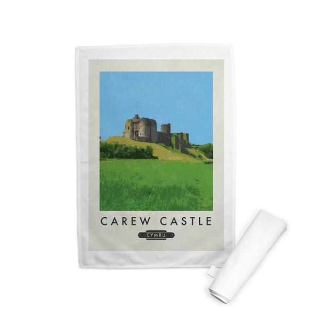 Lugherne Castle Tea Towel Happy Larry on Productcaster.