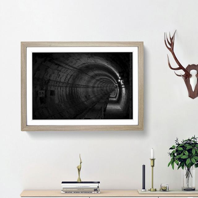 Subway Tunnel - Picture Frame Painting Print East Urban Home Frame Option: Oak Framed, Size: 36cm H x 48cm W x 2cm D on Productcaster.