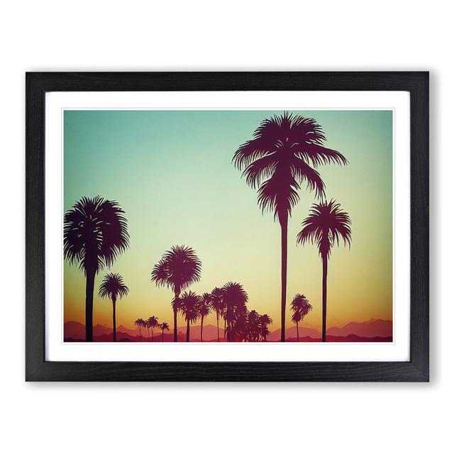 Tantalising Palm Trees - Picture Frame Graphic Art Bay Isle Home Frame Colour: Black, Size: 25cm H x 34cm W on Productcaster.