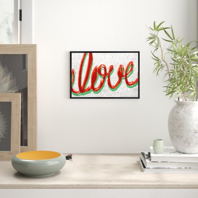 Love Italy by Oliver Gal - Textual Art Print East Urban Home Size: 66.04cm H x 96.52cm W x 1.27cm D, Format: Picture Frame on Productcaster.