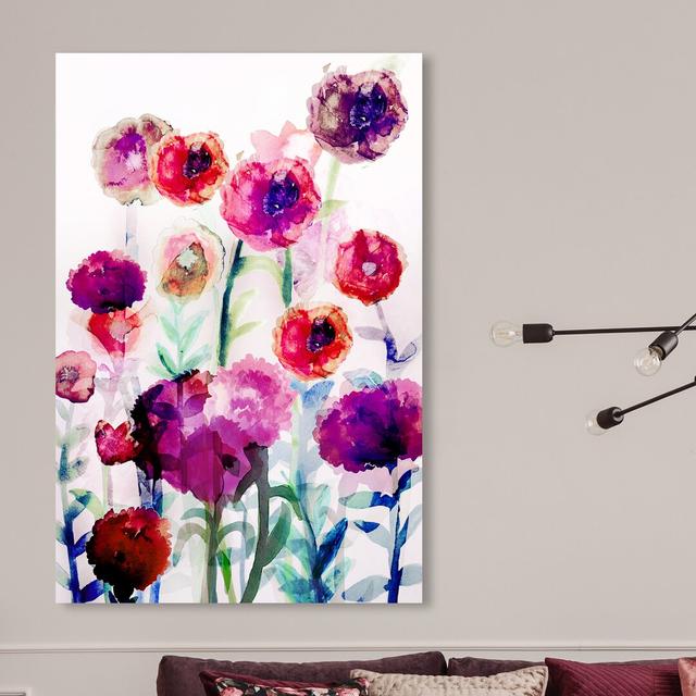 Lolas Garden Sun - Wrapped Canvas Painting East Urban Home Size: 114.3 cm H x 76.2 cm W on Productcaster.