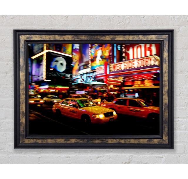 New York City Broadway Cabs - Einzelne Bilderrahmen Kunstdrucke Bright Star Größe: 59,7 cm H x 84,1 cm B x 8 cm T on Productcaster.