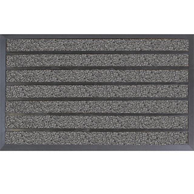 Dirt Stopper Pro Door Mat Dirt Stopper Doormat JVL Colour: Grey on Productcaster.