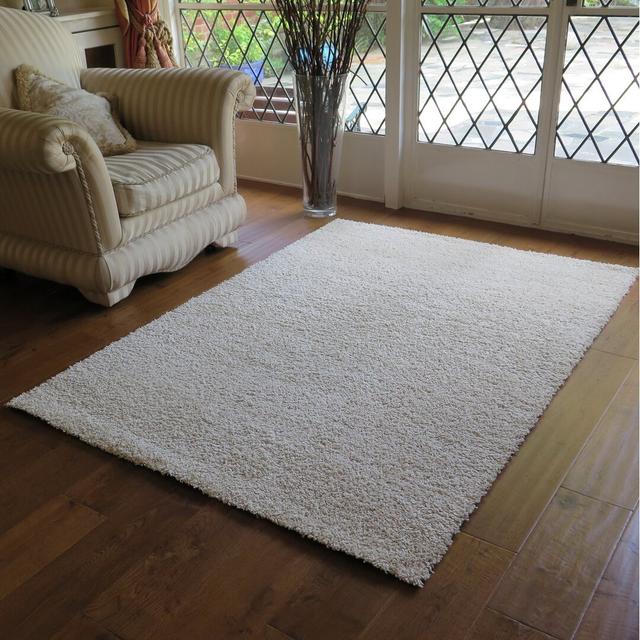 Tarquin Shaggy Cream Rug Longweave on Productcaster.