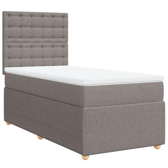 Boxspringbett Cupar Metro Lane Größe: 90 cm x 190 cm, Farbe: Taupe on Productcaster.