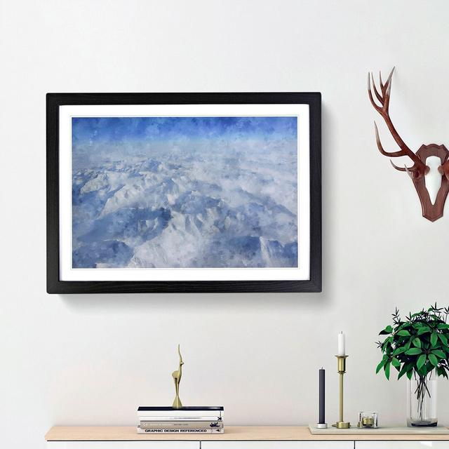 View of the Alaskan Mountains - Picture Frame Painting Print East Urban Home Frame Option: Black Framed, Size: 33cm H x 45cm W x 2cm D on Productcaster.