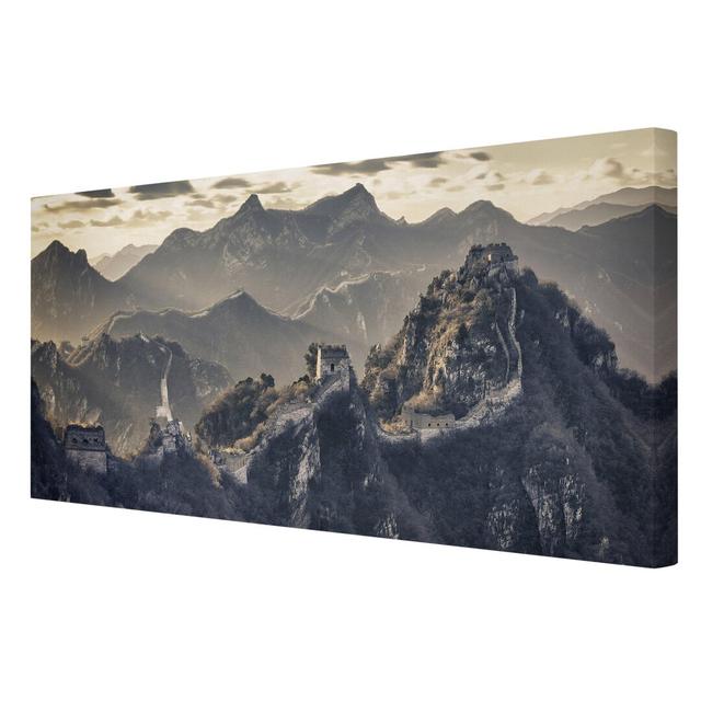 The Great Wall of China - Wrapped Canvas Graphic Art Print East Urban Home Size: 80 L x 40 W on Productcaster.