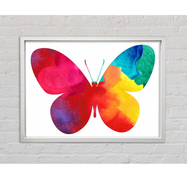 Rainbow Butterfly Framed Print Bright Star Size: 84.1cm H x 118.9cm W on Productcaster.