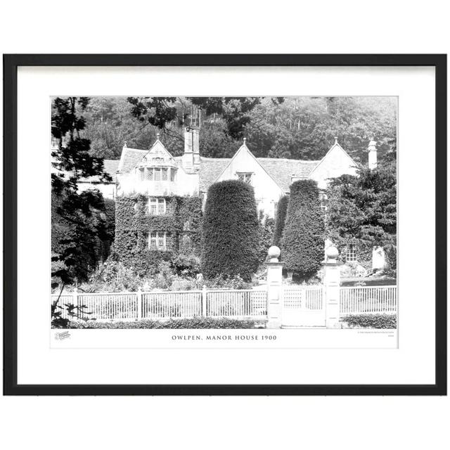 'Owlpen, Manor House 1900' by Francis Frith - Picture Frame Photograph Print on Paper The Francis Frith Collection Size: 40cm H x 50cm W x 2.3cm D on Productcaster.